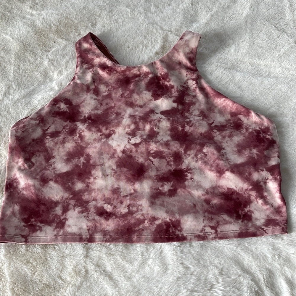 Athleta Printed Longline D-DD Sports Bra